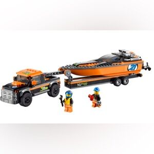 Used retired lego set 60085 4x4 with Powerboat